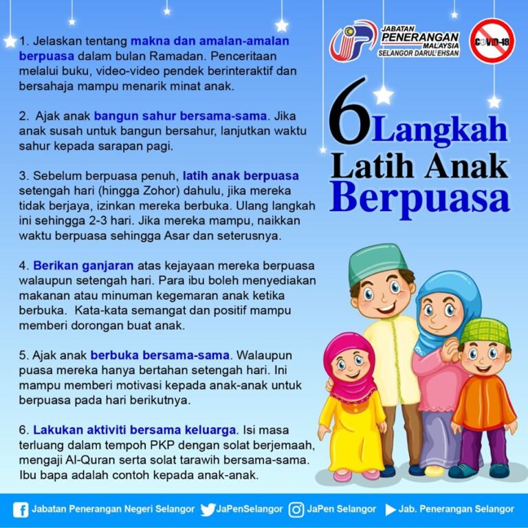 6 langkah puasa