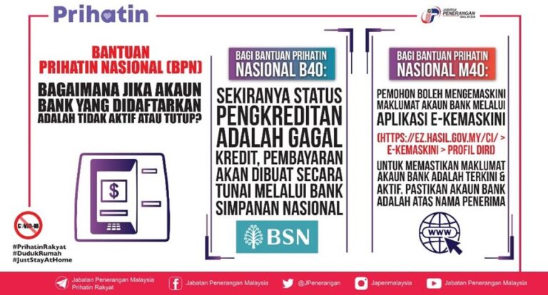 akaun bsn tutup