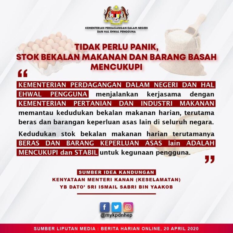 bekalan makan cukup