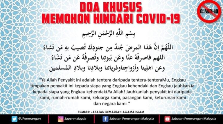 doa khusus covid