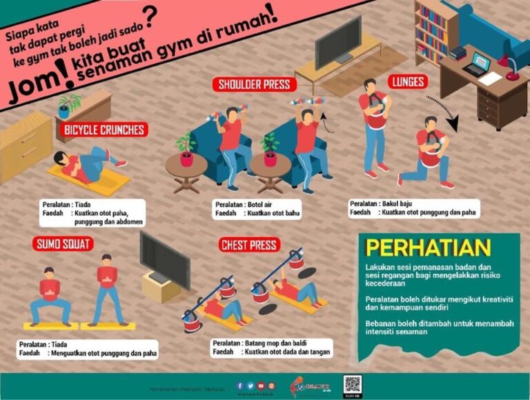 senaman di rumah