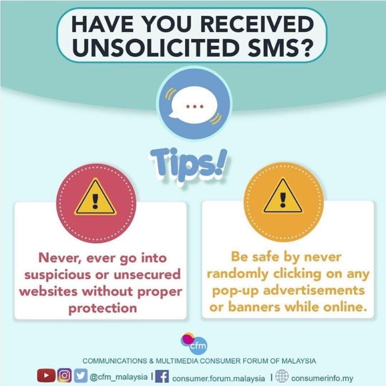 unsolicted sms
