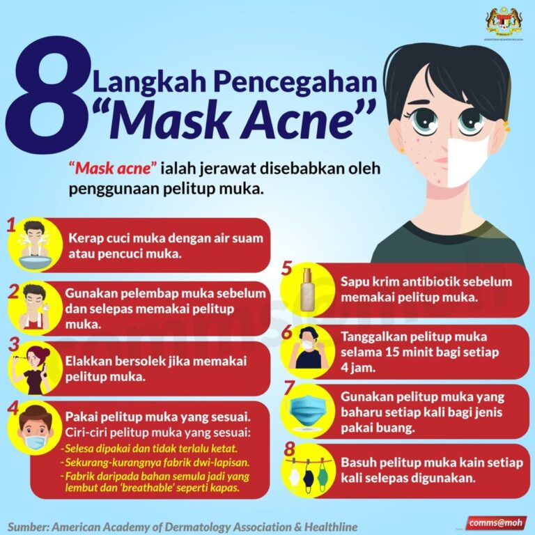 langkah pencegahan mask acne