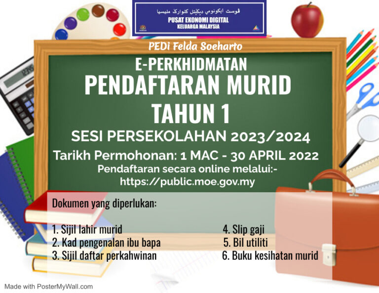 pendaftaran murid tahun 1