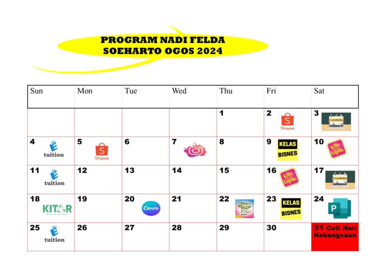 JADUAL JUL OGOS 2024 3